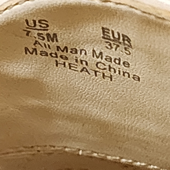 NWT.Cicus Sam Edelman Mule Womens Size 7.5M White Croc Print Gold Chain Slip On - Picture 9 of 11